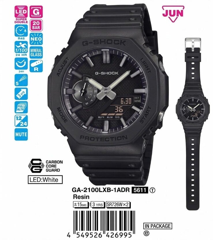 卡西欧 G-Shock GA-2100LXB-1A 手表