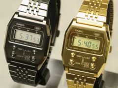 卡西欧复古 A1100GGV-8（银色）和 A1100GV-9（金色）。(图片来源：@geesgshock on Instagram）
