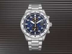 西铁城新款 Eco-Drive 手表（图中为 CA0880-58L）已在新加坡上市。(图片来源：西铁城）