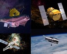 图为 JWST、哈勃、钱德拉和 Swift 太空望远镜（图片来源：NASA；已编辑）