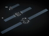SpaceX第三代与第二代卫星尺寸对比