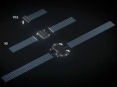 SpaceX第三代与第二代卫星尺寸对比