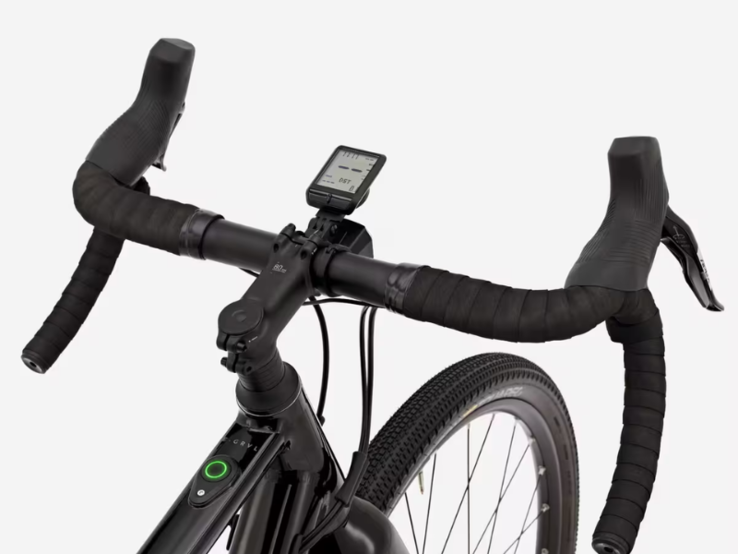 黑色的 Van Rysel E-GRVL AF HD 电动自行车。(图片来源：迪卡侬）