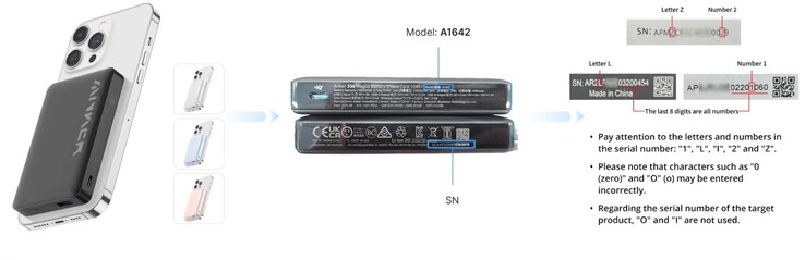 Anker MagGo Power Core 10K (A1642) 受到影响。(图片来源：Anker）
