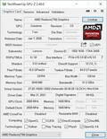 GPU-Z。Radeon RX Vega 8