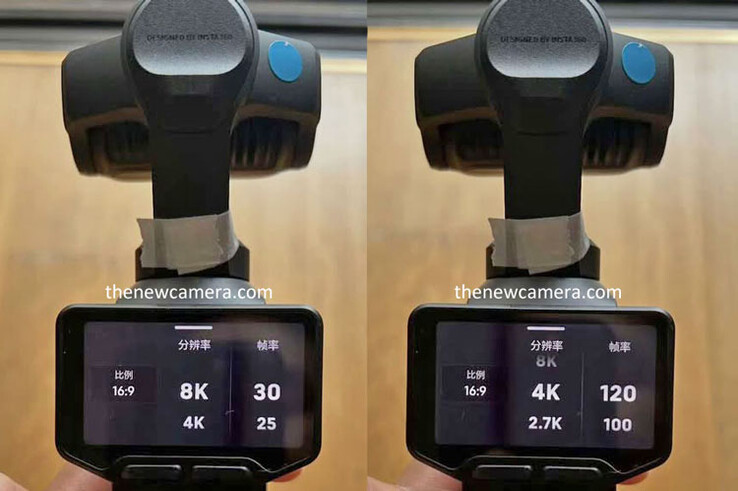 Insta360 Luna Ultra/Pro 原型上手图片显示 8K 分辨率。