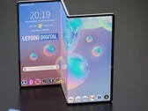 Galaxy Z Tab的早期渲染图可能是这样的。(来源: LetsGoDigital)