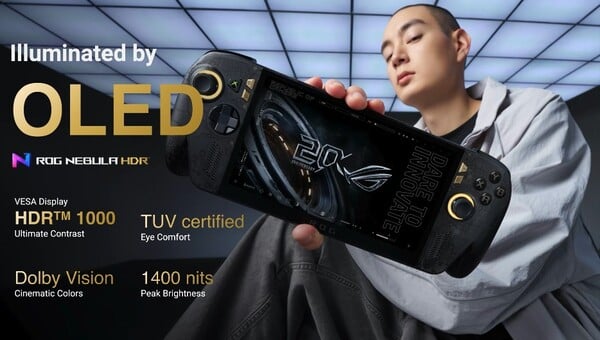 ROG Ally X20 是华硕首款配备 OLED 显示屏的掌上电脑。