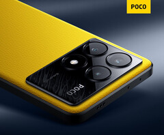 采用 POCO 标志性黄色外观的 POCO X6 Pro。(图片来源：小米）