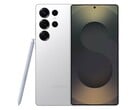 Galaxy S25 Ultra（如图）配备 5,000 mAh 电池和 45W 有线充电功能。(图片来源：亚马逊）