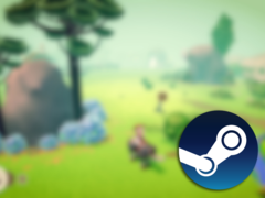 Gaucho and the Grassland》还在 Steam 上提供了试玩版，如果你想在购买游戏之前试玩一下的话。图：游戏开发版的模糊截图，上面叠加了 Steam 徽标。 图片来源：Steam - 已编辑
