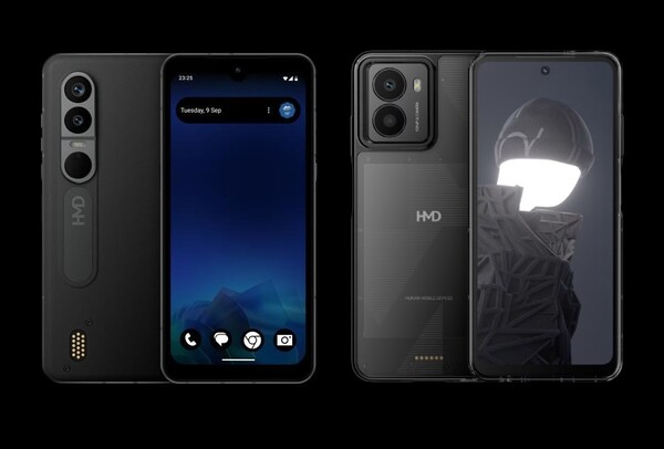 HMD Lvalo XE 5G（l）与 HMD Fusion（r）的 pogo 接头不同。(图片来源：smashx_60/HMD）