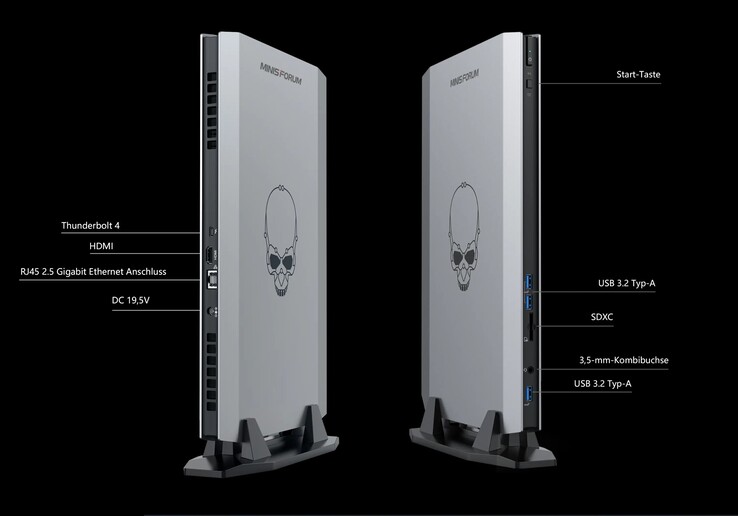 Minisforum NUCXi7的外部连接