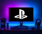 游戏电脑显示器上显示的PlayStation标志