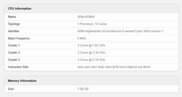 三星Galaxy A77 on Geekbench 6