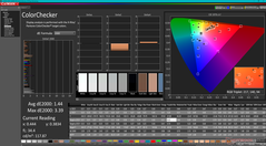 校准后的ColorChecker