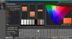 校准前的ColorChecker