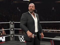 WWE 2K 中的 Triple H。(图片来源：2K Games） 