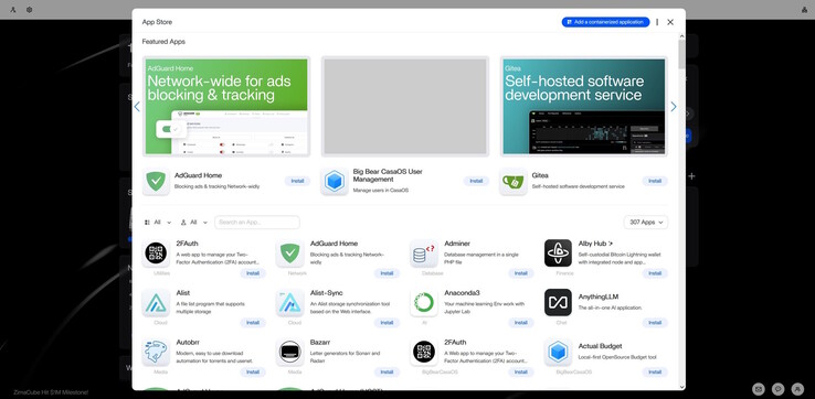 ZimaOS 中的 Docker 应用程序商店