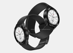 Galaxy Watch4 Classic的设计预计将在Galaxy Watch6系列中回归。(图片来源：@OnLeaks & MySmartPrice)
