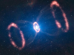 这就是一颗垂死恒星的爆炸过程，或者至少是类似的过程。(图片：ESA/L. Calcada）