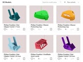 飞利浦目前可用的7款3D打印模型中的6款