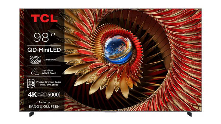 TCL Q8C Premium QD MiniLED 电视（图片来源：TCL）