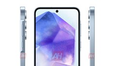 Galaxy A55 &quot;效果图。（来源：Android Headlines）