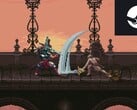 亵渎》（Blasphemous）是一款类似《灵魂》的 Metroidvania 游戏，目前正在 Steam 上以创纪录的低价销售。(图片来源：Steam）