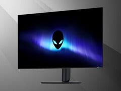 Alienware AW3226Q 32英寸4K OLED显示器正面倾斜视角图
