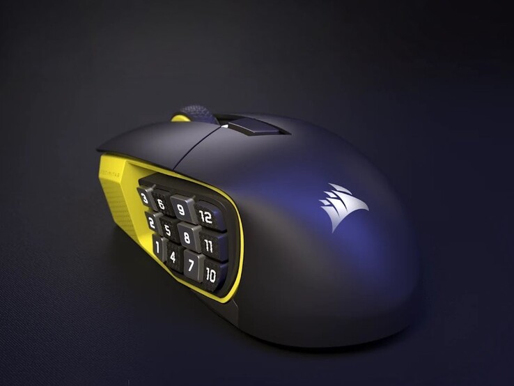 Elgato 还将 VSD 与海盗船的新款游戏鼠标 Scimitar Elite Wireless SE（如图）捆绑销售。(图片来源：Corsair海盗船