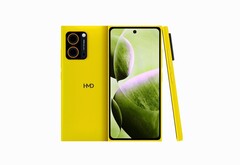 一张泄露的 HMD Hyper 照片显示,它的黄色外观让人想起诺基亚 Lumia 920。(图片来源:Smashx_60 on X)。