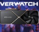 GeForce RTX 4090的建议售价为1,599美元。(来源：Nvidia,Blizzard-edited)