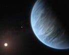 一幅描绘系外行星和恒星的艺术插图。