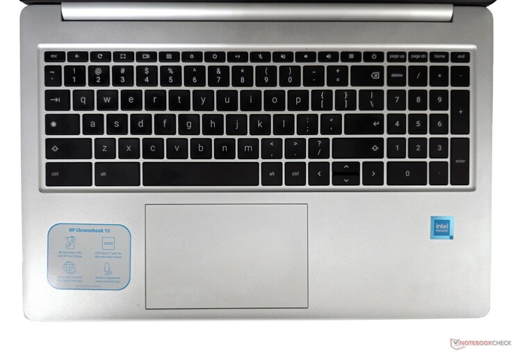 HPChromebook 15a：键盘和触摸板