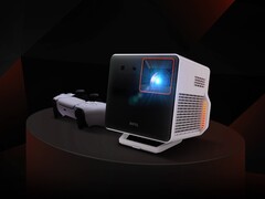 明基 X300G 是一款专为游戏设计的 4K 便携式投影仪。(图片来源：明基）