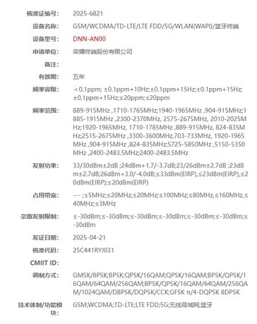 Honor 注册 "400"...