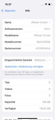 软件 -Apple iPhone 13 mini