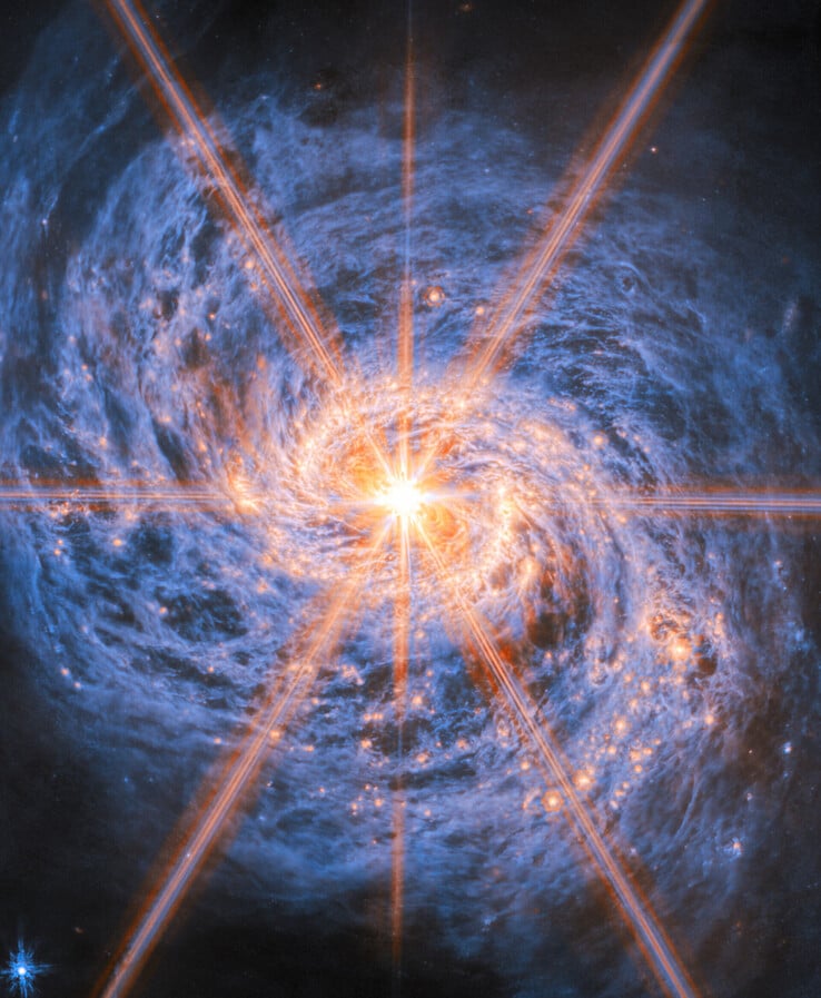 显示星系 NGC 1068 的图像。