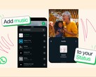 WhatsApp 用户将可以在状态更新中添加歌曲。(图片来源：WhatsApp）