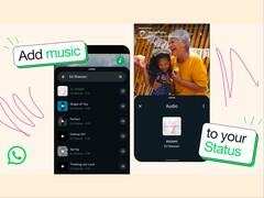 WhatsApp 用户将可以在状态更新中添加歌曲。(图片来源：WhatsApp）
