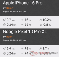 全球导航卫星系统对比：Apple iPhone 16 Pro 与 Google Pixel 10 Pro XL