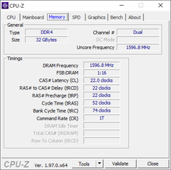 CPU-Z内存