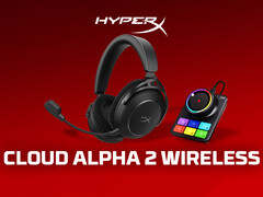 HyperX Cloud Alpha 2 无线耳机配有一个基站。图：该套装的宣传图片。(图片来源：惠普 - 已编辑）