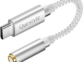 Questyle Qlink-C 是一款入门级 USB-C DAC，仅重 5 克（0.17 盎司）。(图片来源：Questyle）