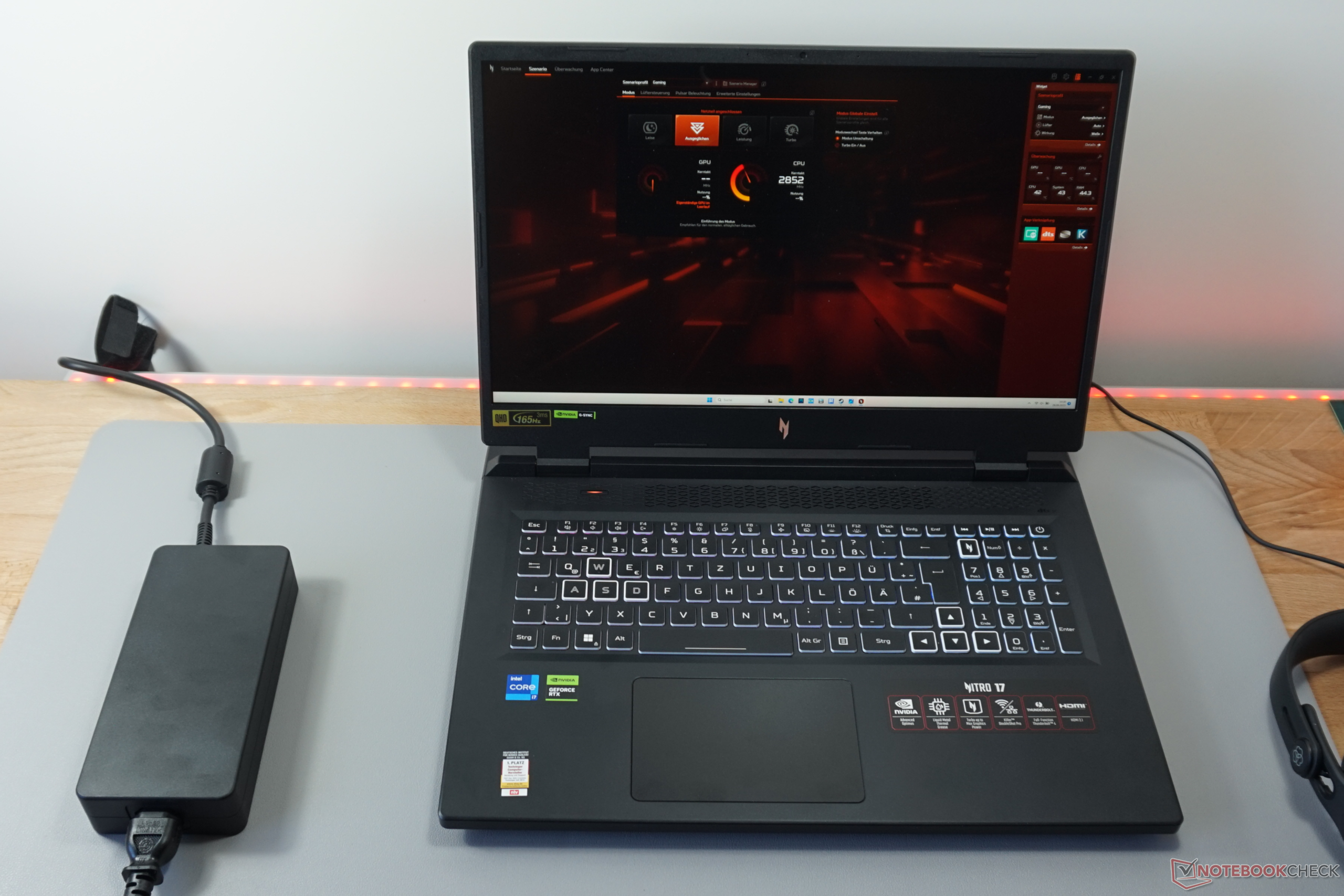 宏碁的安静的Nitro 17笔记本电脑被审查：RTX 4060，完美配置 - Notebookcheck