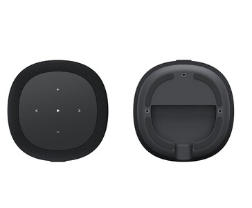 WiiM Sound Lite 顶部面板触摸控制和底部安装区域（图片来源：WiiM）