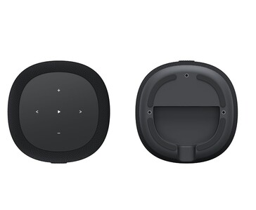 WiiM Sound Lite 顶部面板触摸控制和底部安装区域（图片来源：WiiM）