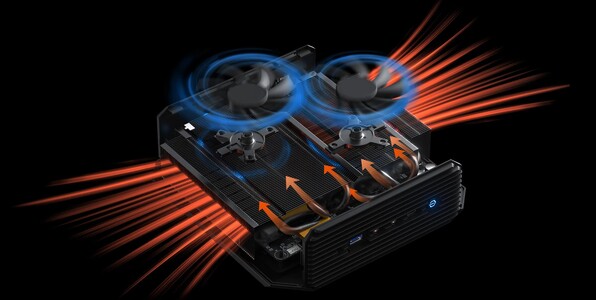 Minisforum Neptune系列HX90G的冷却系统（来源：MINISFORUM）