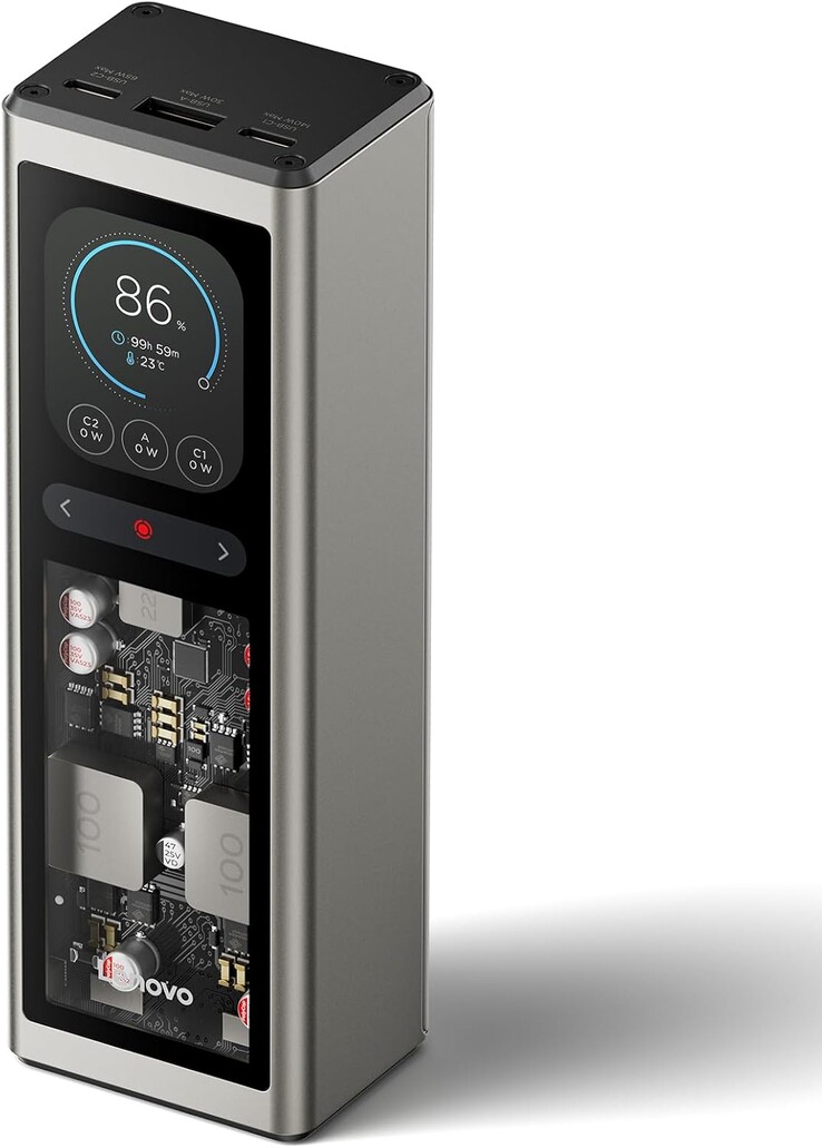 联想 140W 笔记本电源。(图片来源：联想）